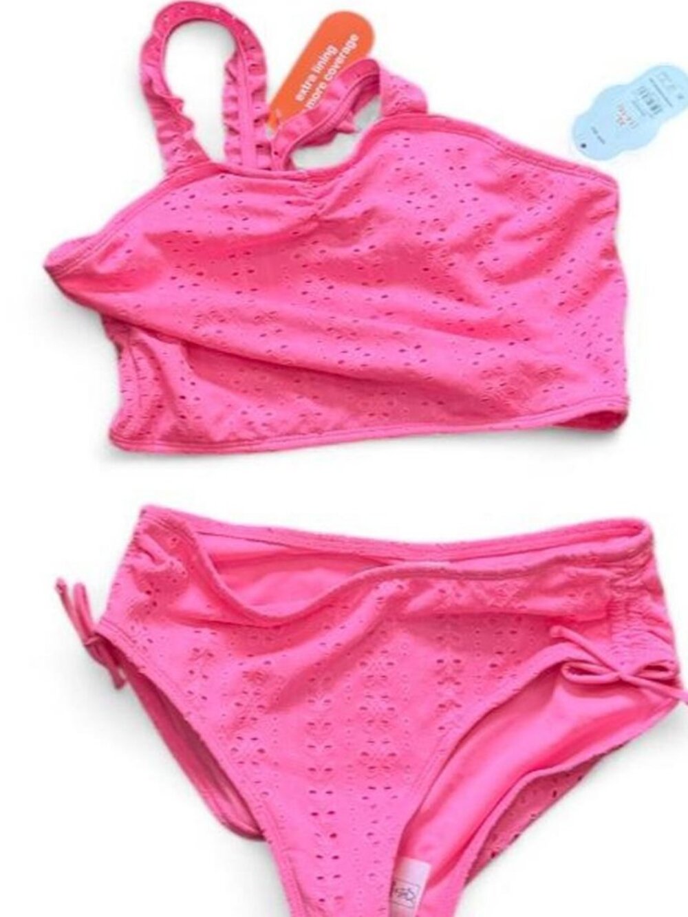 Neon Pink Wonder Nation Swim Set XL